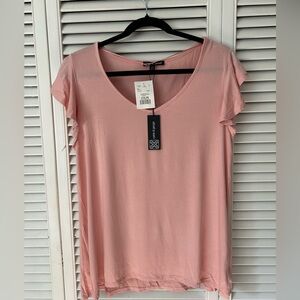 Cable & Gauge Pink Relaxed Short Sleeve Tee